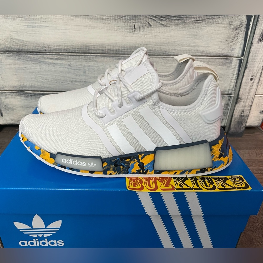Adidas NMD R1 White Camo men 7.5us